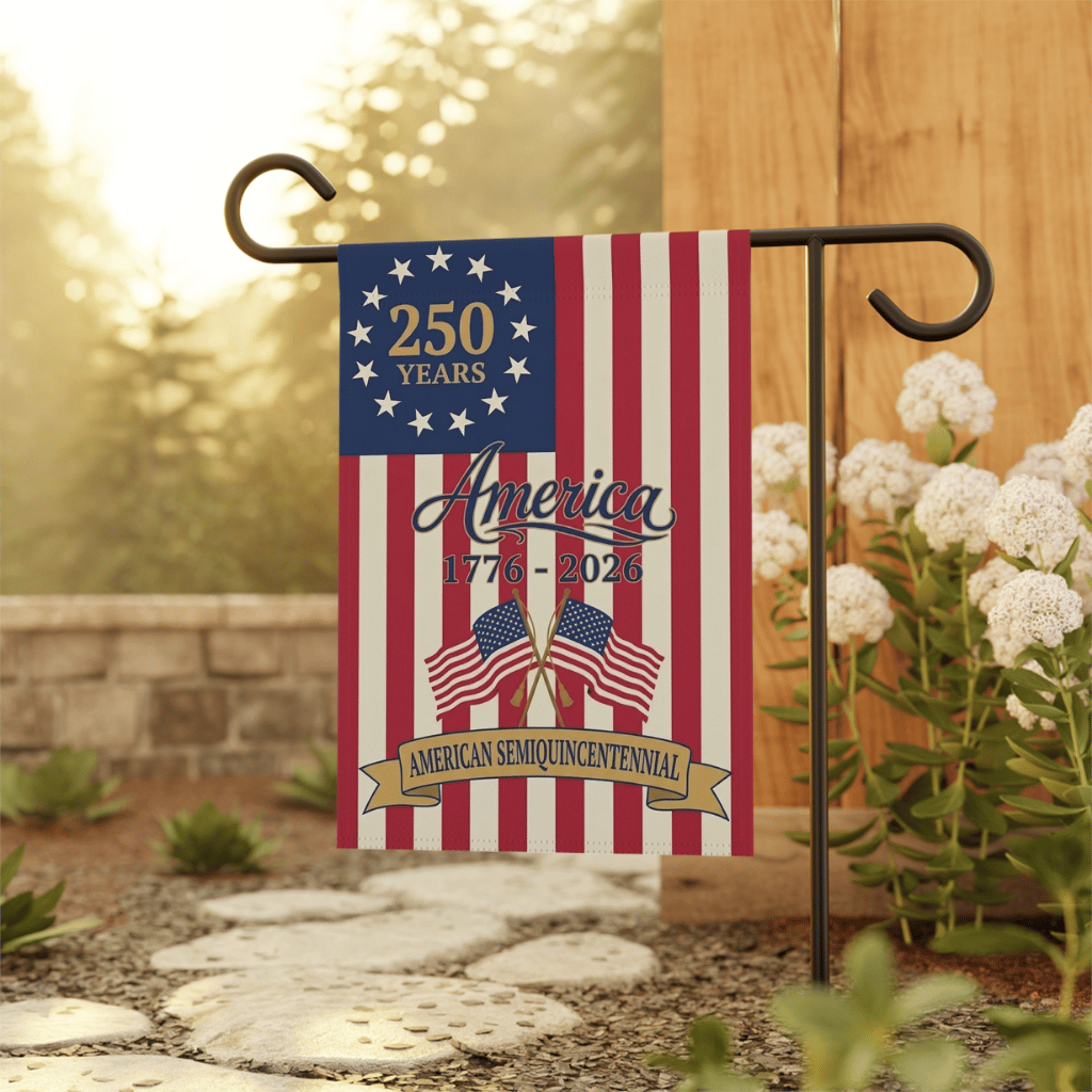 America 250 Years Flag – 1776 2026 Semiquincentennial Patriotic Outdoor Decor - detail view